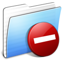 Aqua Stripped Folder Private Icon 128x128 png